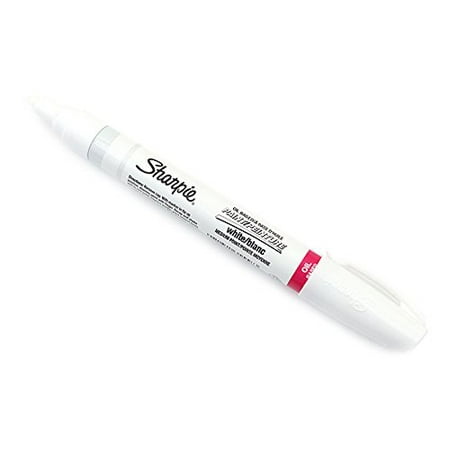 Sharpie Oil-Based Paint Marker, Medium Point, White Ink, Pack of 3