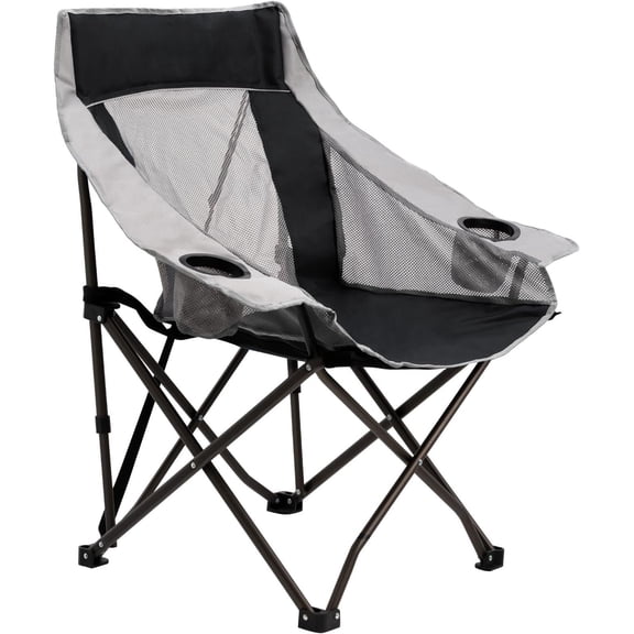 Lightweight Camping Chairs for Adults Portable Folding Chair with Side Pockets & Cup Holde for Beach,Fishing,Trip,Picnic,Lawn,Concert Outdoor, Carry Bag Included