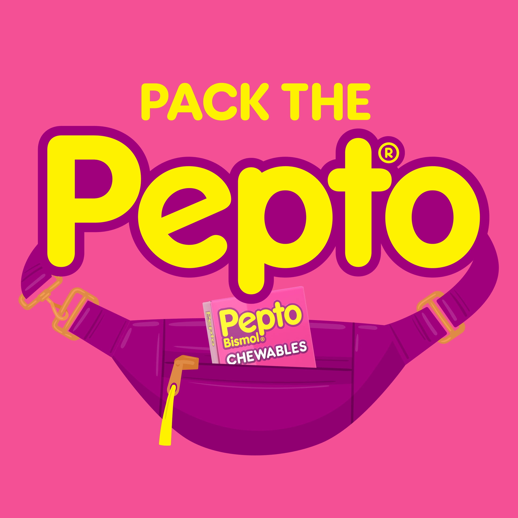 Pepto Bismol Chewable Tablets, Upset Stomach Relief, Anti Diarrheal, Cherry, 12 Count