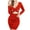 Red, variant on Drop Waist Dress Women Women Formal Dress Floral A Line Dress for Women Frilly Dress Red M