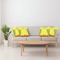 thumbnail image 4 of Ambesonne Grunge Throw Pillow Cover 4 Pack, Business Life Hands, 18", Yellow Green, 4 of 6