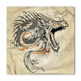 thumbnail image 1 of Japanese Dragon Bandana, Doodle Creature, Unisex Head and Neck Tie, by Ambesonne, 1 of 2