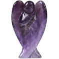 thumbnail image 1 of Statue de Guérisseur de Poche Ange de Paix Améthyste Sculptée 2 Pouces, 1 of 3