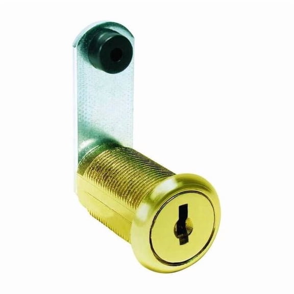 Compx National Cam Lock,For Thickness 1 1/8 in,Brass C8055-C413A-3