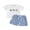 Blue, variant on BemeyourBBs Toddler Baby Boy Birthday Outfits 1 2 3 4 Years Old Birthday Summer Clothes Short Sleeve Excavator Truck Vehicles Embroidery T Shirt Plaid Shorts Set Toddler Boys Summer Outfit