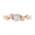 thumbnail image 3 of 1/5 Carat Diamond Engagement Rings in 14K Rose Gold (Ring Size 6.75) (I1-I2 Clarity), 3 of 6