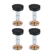 Angoily 4pcs Metal Bedside Fixator Anti-sloshing Actuator Adjustable Wall Stabilizer Sturdy Anti-slip Tool for Home Bedroom (Adjustable 47-64mm)