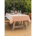 thumbnail image 3 of Outdoor Table Cloth with Umbrella Hole and Zipper, LightSalmon Ombre Waterproof Rectangle Tablecloth 60"x102", Modern Gradient Abstract Art Washable Table Cover for Outside Party Patio Picnic, 3 of 8