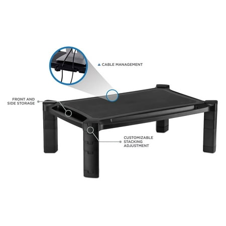 Mount-It! - Printer & Monitor Stand - Black