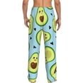 thumbnail image 3 of Balery Men'S Avocado And Hearts Pants,Sleepwear Pants,Pajama Pants,Pj Bottoms Drawstring And Pockets-Small, 3 of 9