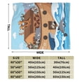 thumbnail image 3 of Kll Fleece Blanket Plush Throw Blanket Animals On Noah'S Ark,Soft Fuzzy Cozy Flannel Blanket For Couch Sofa Bed.(80"X60"), 3 of 9