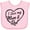 AD-Pink, variant on Inktastic I Love My Mom and Dad in Black Chalk Heart Boys or Girls Baby Bib
