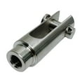 thumbnail image 2 of 4 Pcs 3/8"-16 Left Handed Threaded Yoke End 1200 Lbs WLL Stainless Steel T316, 2 of 9