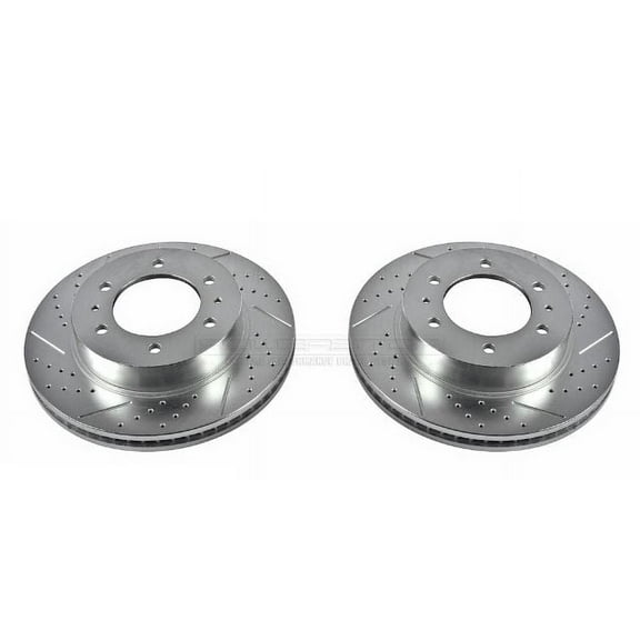 Power Stop AR8769XPR Evolution Drilled & Slotted Rotors -Front