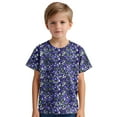 thumbnail image 5 of T-shirt Quotidien à Manches Courtes Décontracté pour Tout-Petit HVOBBTY, T-shirt à Imprimé pour Garçons Tout-Petits Enfants Mode Col Rond T-shirt à Imprimé à Manches Courtes Violet, 13 Ans, 5 of 5