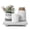 WHITE, variant on Wood Tray Pedestal Stand Farmhouse Bathroom Decor Decorative Wooden Riser Kitchen Soap Dish Holder for Vanity, Counter, Sink