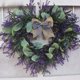 thumbnail image 2 of Guirnalda de lavanda artificial en forma de corazón Colgante de pared Puerta de entrada Granja 42cm Guirnalda para el día de San Valentín Jardín, 2 of 8