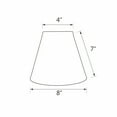thumbnail image 5 of Aspen Creative 32472 Transitional Hardback Empire Shaped Spider Construction Lamp Shade in Off White, 8" wide (4" x 8" x 7"), 5 of 5