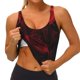 thumbnail image 3 of Balery Red Gothic Skeleton Throne Sujetadores deportivos con espalda cruzada para mujer, acolchados, sin costuras, de alto impacto, ideales para yoga, gimnasio, entrenamiento y fitness.-, 3 of 8