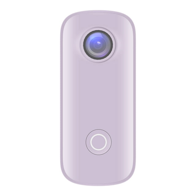 SJCAM Cámara Mini SJCAM C100+ con WiFi, 2K, Resistente al Agua 30M, Batería Interna, Color Morado, Ideal para Grabaciones en Movimiento y Transmisión en Vivo.