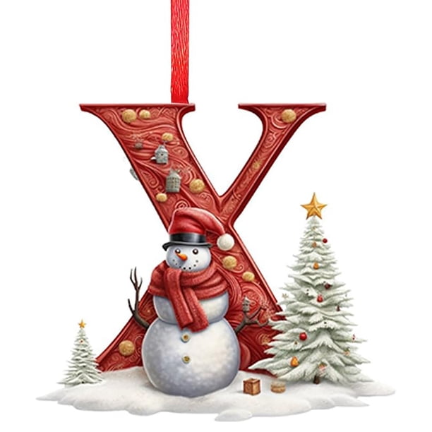 Decoraciones de Halloween, 26 letras, decoración para árbol de Navidad, colgante, adornos para árbol de Navidad, adornos navideños personalizados, decoración navideña, decoración colgante para árbol d