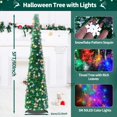 thumbnail image 4 of Árbol de Navidad con forma de rosa, plegable, 5 pies, con luces y lentejuelas, 4 of 6