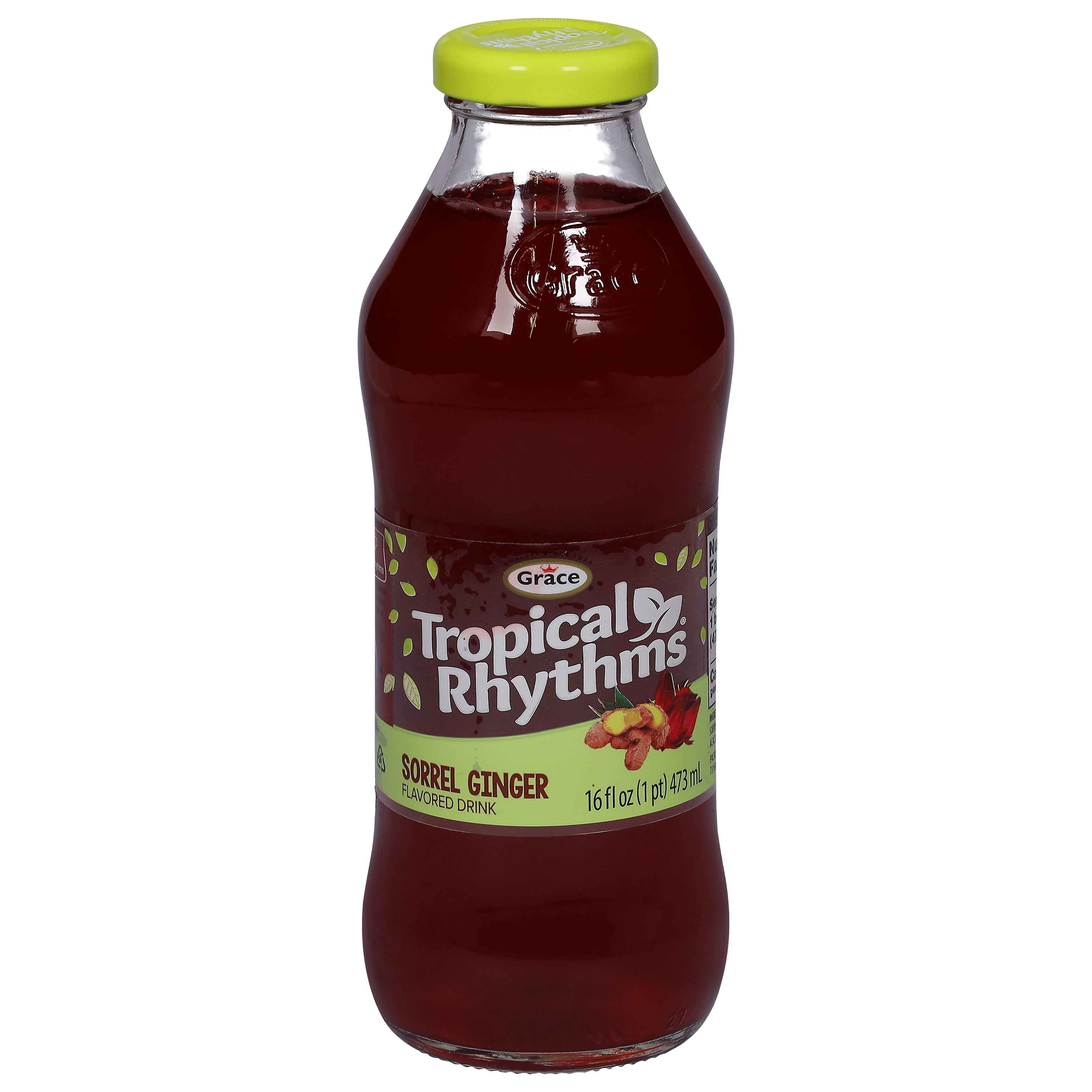 (5 pack) Grace Tropical Rhythms Sorrel Ginger Drink, 16 fl oz