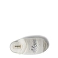 thumbnail image 5 of Dearfoams Womens Louise Embroidered Mom Slide Slipper Gift Set with Scrunchie, 5 of 6