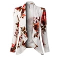 thumbnail image 3 of MixMatchy Women's [Made in USA] Solid Formal Style Open Front Long Sleeves Blazer (S-3X), 3 of 4
