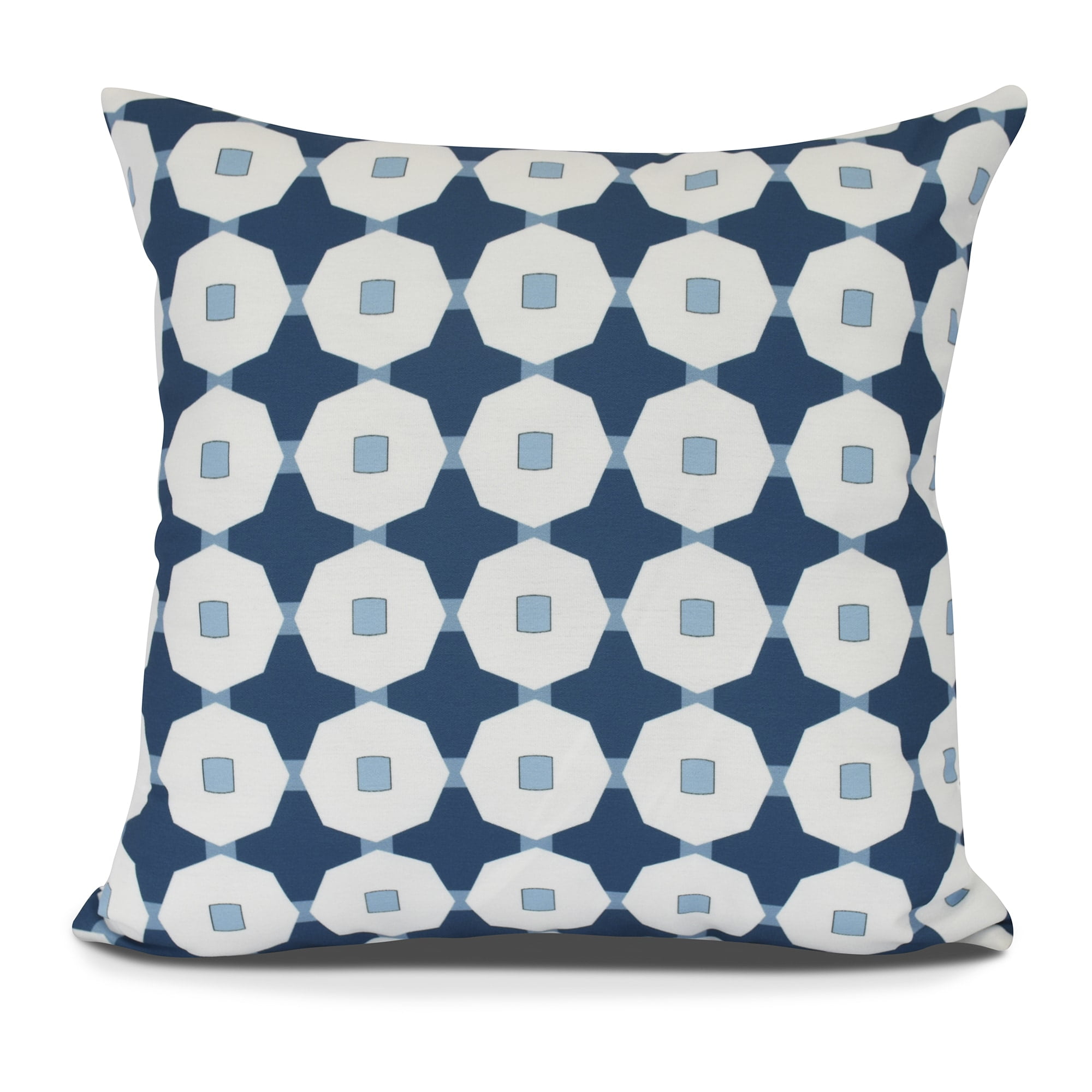 Simply Daisy, Button Up Geometric Print Outdoor Pillow