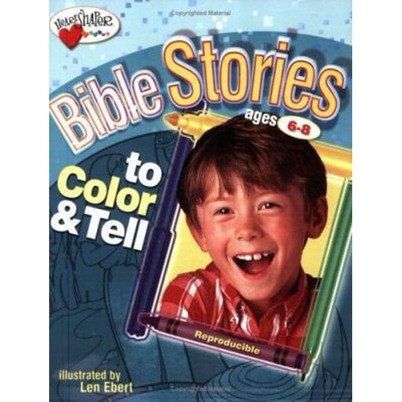 Pre-Owned Bible Stories to Color & Tell (Ages 6-8) (Heartshaper) (Paperback) 0784713480 9780784713488