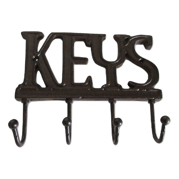 Cast Iron KEYS Hook Key Rack