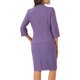 thumbnail image 3 of Conjunto de traje de 2 piezas para mujer INSPIRE CHIC, blazer sin cuello de manga 3/4, falda lápiz de cintura alta, atuendos de trabajo, púrpura, XS, 3 of 6