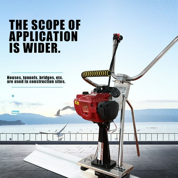 DENSET 4 Stroke Gas Power Vibrating Concrete Power Screed Finishing Engine Fit 5m Ruler