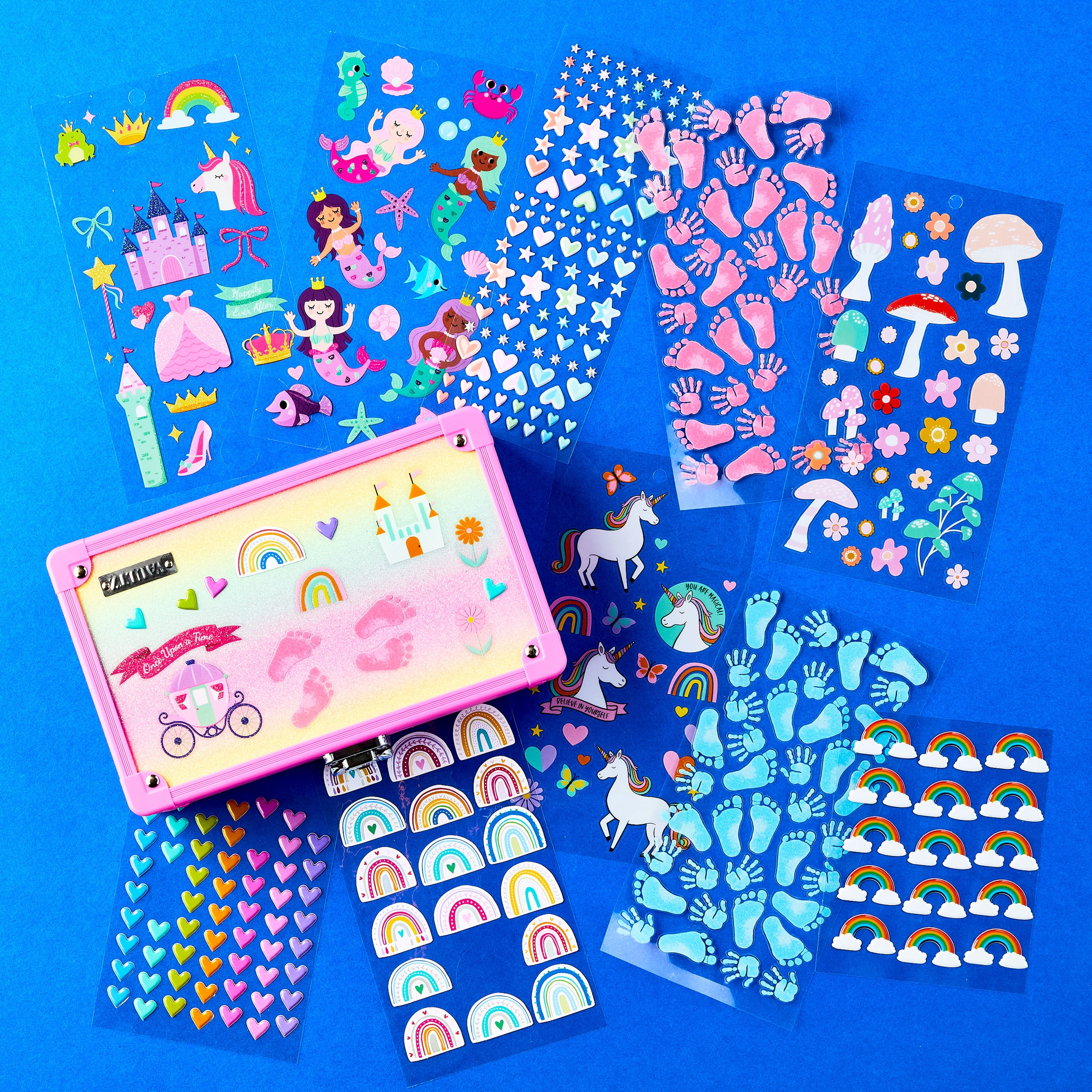 Hello Hobby Foil Rainbow Designer Stickers, 21 Count