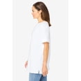 thumbnail image 3 of Woman Within Plus Size Perfect Cuffed Elbow-Sleeve Boat-Neck Tee, 3 of 6