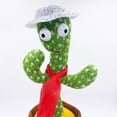 thumbnail image 4 of Danza Hada Cactus escultura de arena juguete de peluche eléctrico para niños diciendo discurso canto brillante en decoración del hogar Mini modelo, 4 of 5