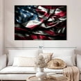 thumbnail image 2 of Elephant Stock Waving American Flag Wall Art - Horizontal Canvas Wall Art - Living Room Wall Decor - Flags Canvas - Black And Red Decor - 51" x 34", 2 of 8