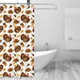 Shower Curtain, Turkey And Thanksgiving3 Waterproof Fabric Plastic