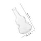 thumbnail image 2 of Transparent Glass Vase for Hydroponic Plants Violin Shape, 2 of 5