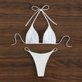 thumbnail image 5 of HCNTES Women's Ribbed Bikini Sets Scoop Neck Cheeky Swimsuit Textured Two Piece Bathing Suit(White,XL), 5 of 5