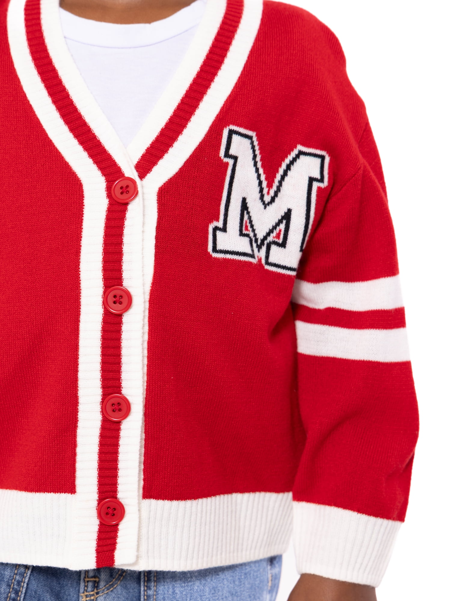 Minnie Mouse Toddler Girls Button Down Cardigan with Long Sleeves, Sizes 12M-5T