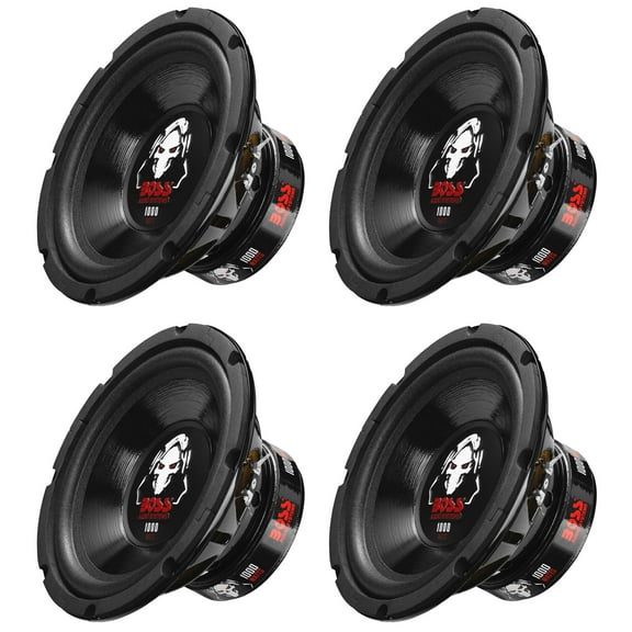 Boss Audio 8-Inch Dual Voice Coil 4-Ohm 1000-Watt Car Subwoofer (4 Pack) P80DVC