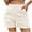 White, variant on Annhoo Womens Jean Shorts Cotton Zipper Button Down Casual Shorts with Pockets Going Out Dressy Summer Overalls