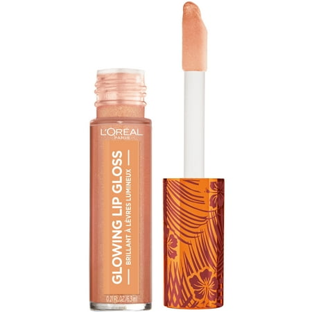 L'Oreal Paris Summer Belle Glowing Lip Gloss, Shell We (Best Pigmented Lip Gloss)