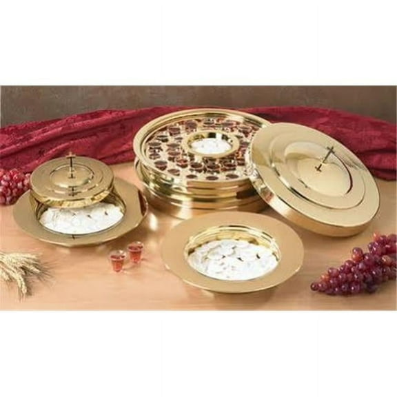 CBCS PD380BRS Communion Tray Cover, Brass