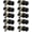 Black, variant on (5 Pack Round Privacy Door Knob(Thumb Turn Lock on The Inside), Keyless Doorknobs Interior/Exterior Lockset,Privacy Knobs for Bedroom/Bathroom,Black Modern Design Door Hardware