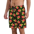 thumbnail image 2 of Cauagu Cartoon Snail Print Men's Swim Trunks,Hawaiian Bathing Suit Swimsuits Beach Shorts with Pockets for Men Quick Dry Swimming Board Shorts-Small, 2 of 6