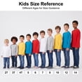 thumbnail image 5 of Boys Long Sleeve T Shirts Kids 5 Pack Cotton Crew Neck Tops Soft Toddler Clothes For 3T-12, 5 of 7