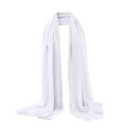 thumbnail image 2 of Womens Soft Solid Chiffon Shawl Pearl Detail Head Wrap Muslim Style, 2 of 4